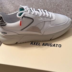 Axel Arigato White and Gray Sneakers